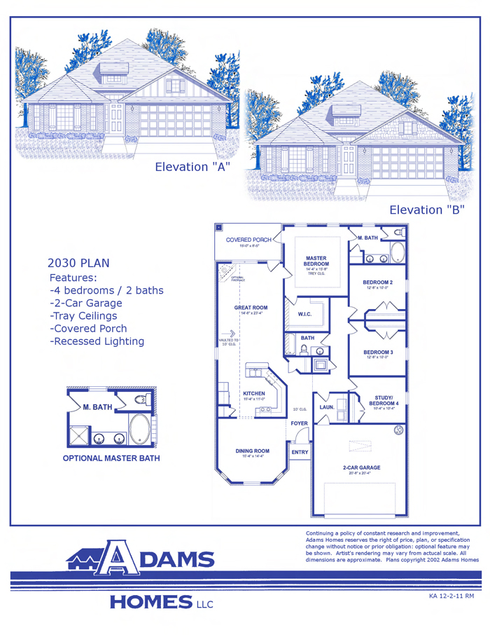 Adams Homes Floor Plans and Location in Jefferson, Shelby